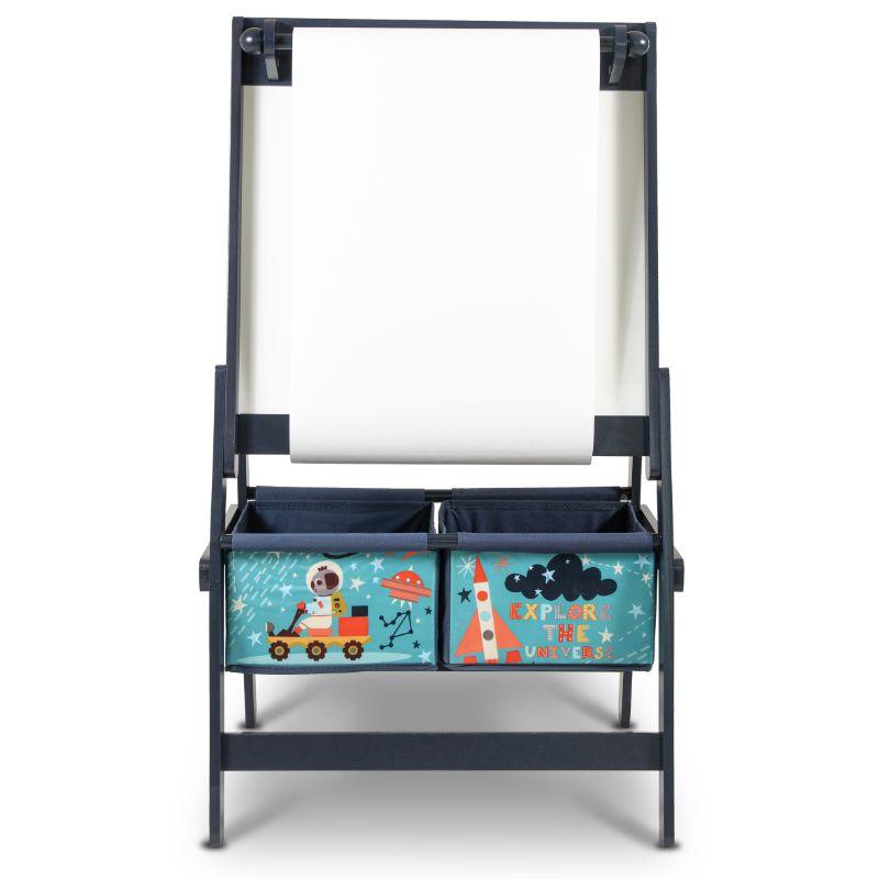 Home Canvas Furniture Trading LLC.Little Explorer Standing Art Easel Board Blue Storage 