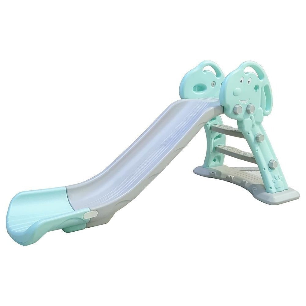 Home Canvas Furniture Trading LLC.Little Joy 2-IN-1 Kids Slide & Basketball Hoop - Pink Playset Blue 