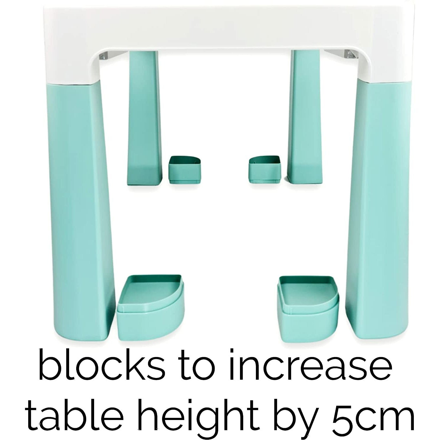 Home Canvas Furniture Trading LLC.Multi Functional Early Learning Study Table & Chair Set for Kids White-Grey Table Chair 