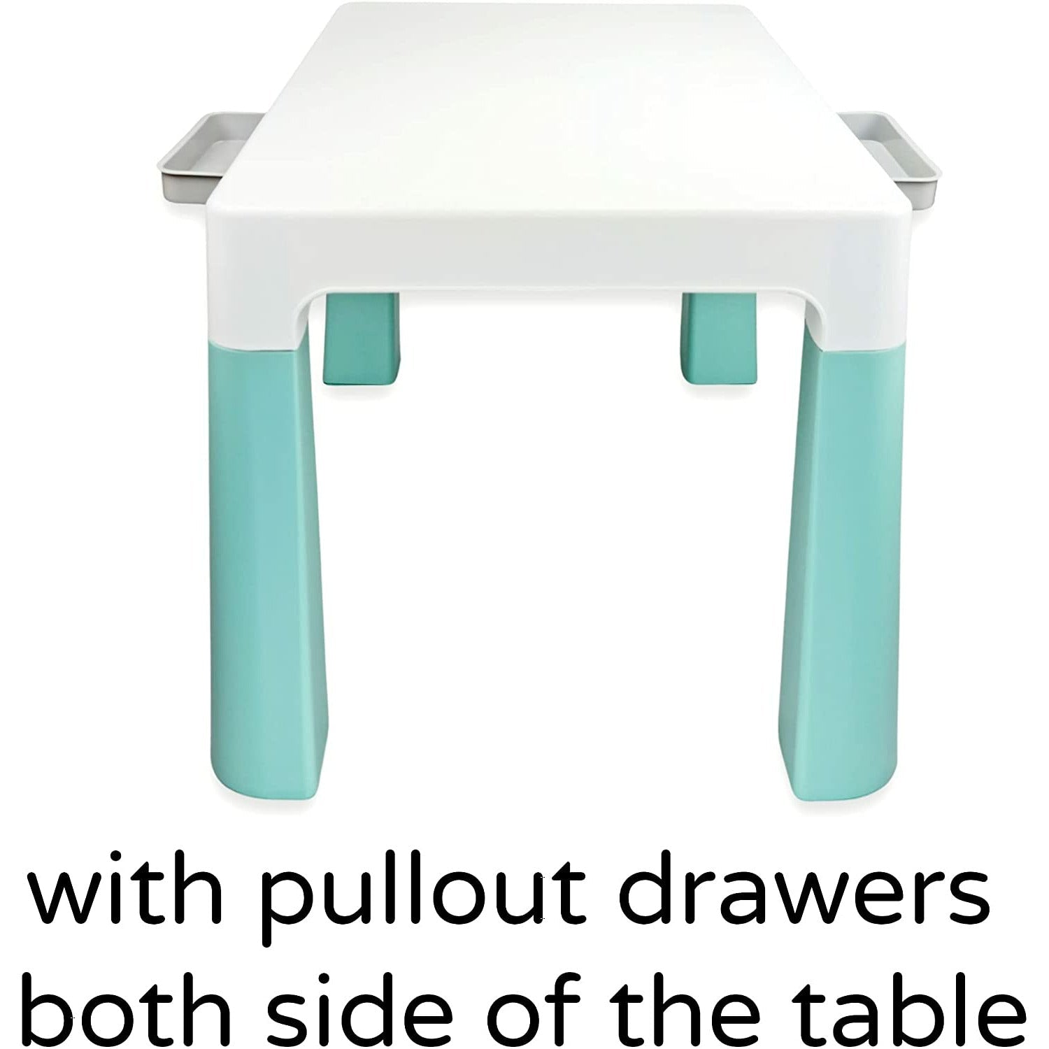 Home Canvas Furniture Trading LLC.Multi Functional Early Learning Study Table & Chair Set for Kids White-Grey Table Chair 