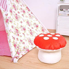 Home Canvas Furniture Trading LLC.Mushroom Shape Kids Stools/Chair beanbag -Red Kids Stool 
