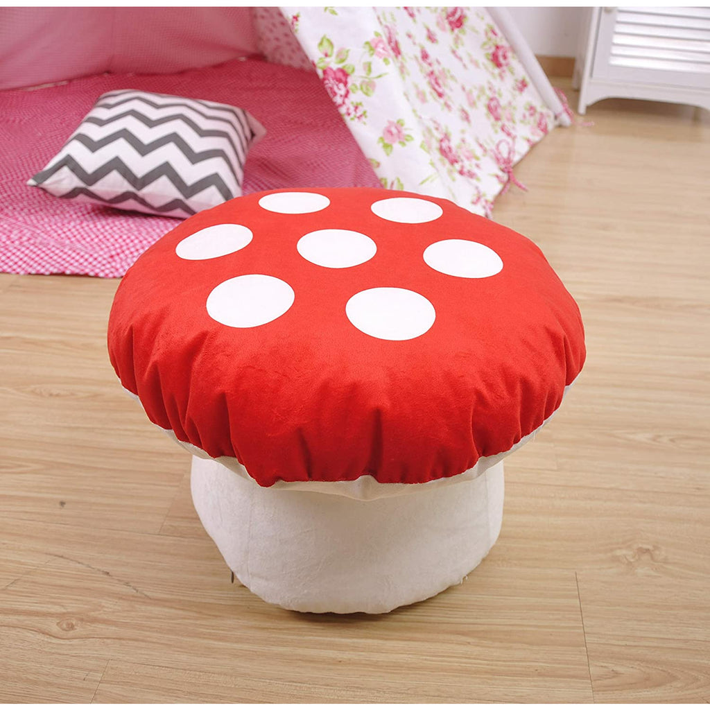 Home Canvas Furniture Trading LLC.Mushroom Shape Kids Stools/Chair beanbag -Red Kids Stool 