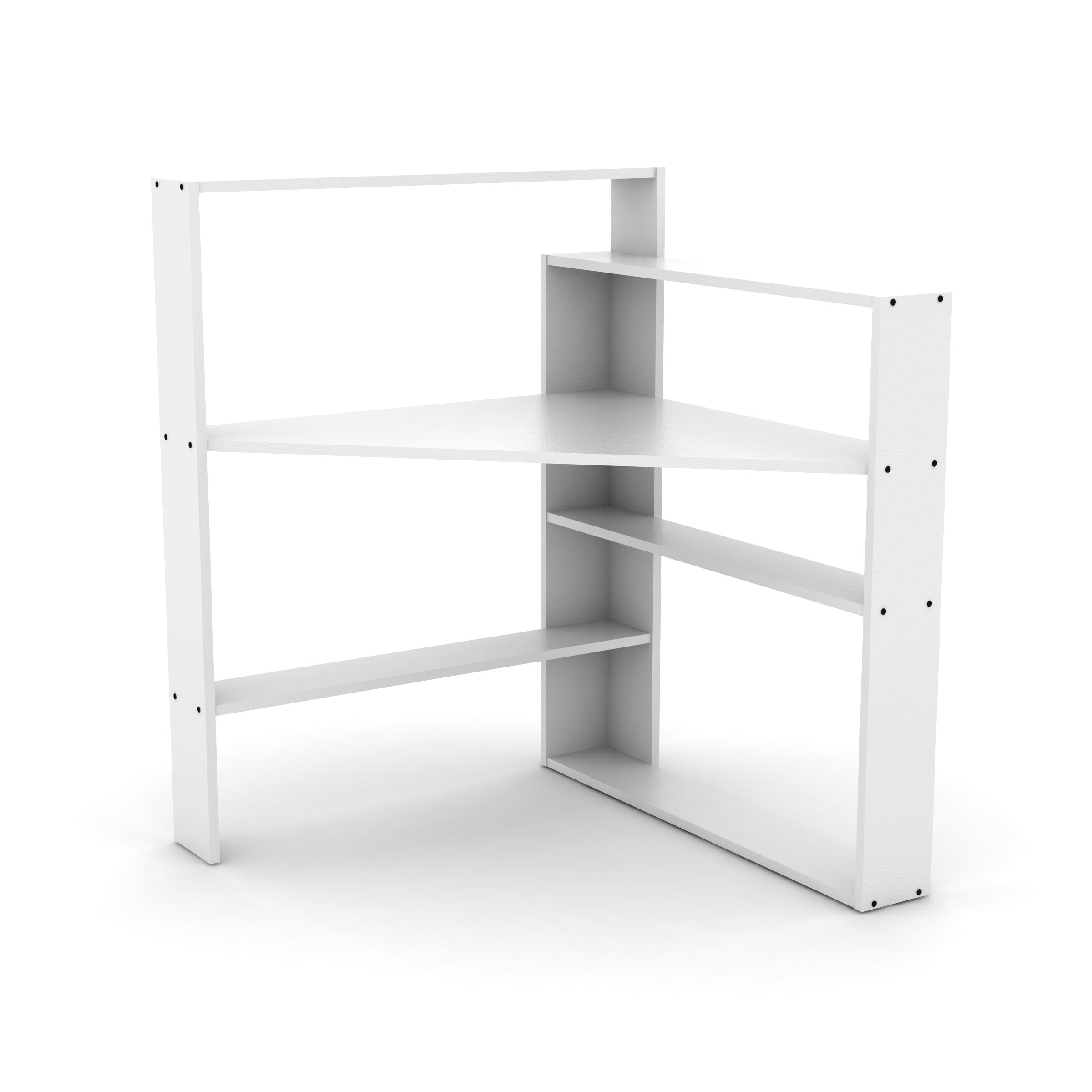 Home Canvas Furniture Trading LLC.Pisagor Corner Computer/ Desk Gaming / Office Desk -White Desk 