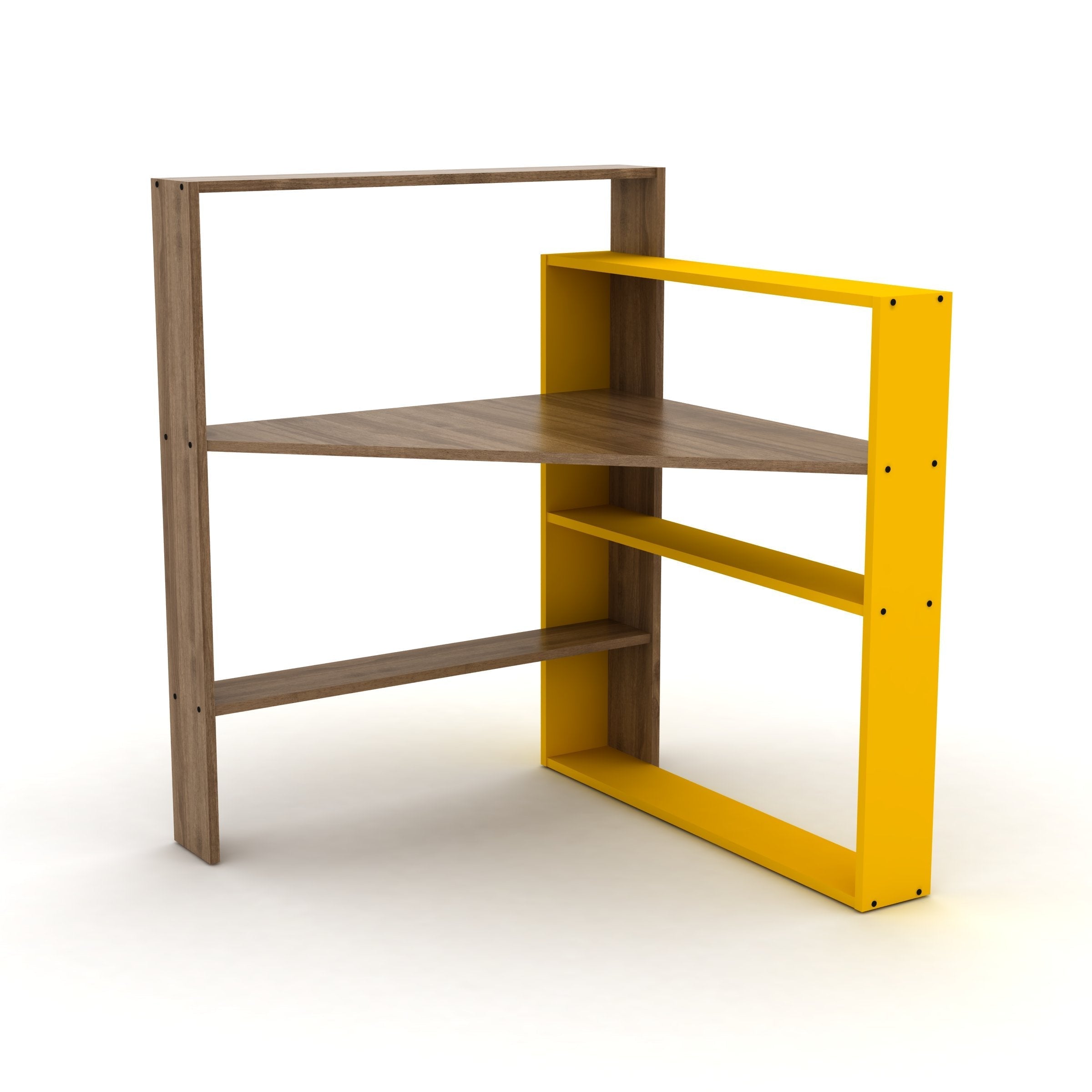 Home Canvas Furniture Trading LLC.Pisagor Corner Computer/ Desk Gaming / Office Desk -White Desk 
