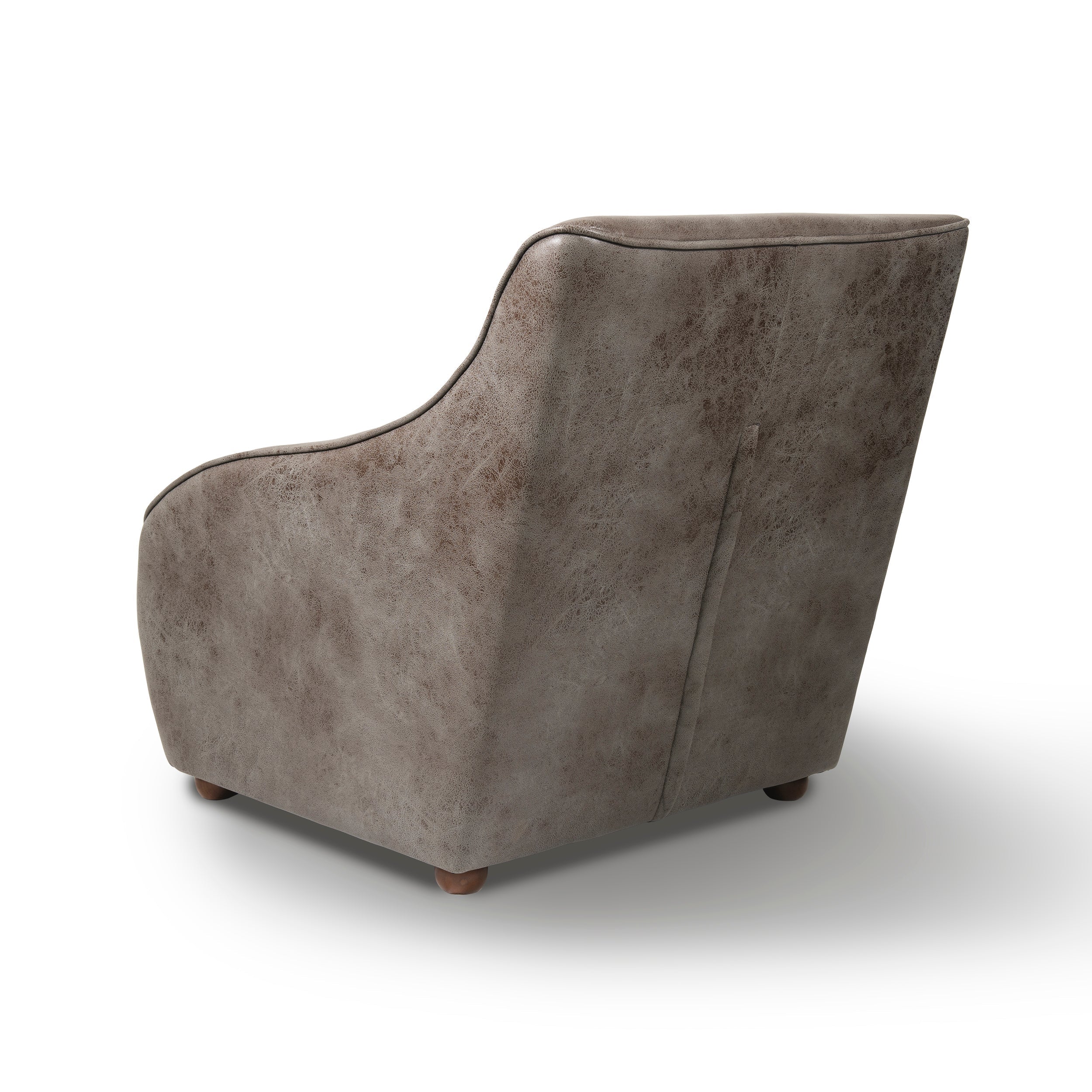 Home Canvas Furniture Trading LLC.Roxy Arm Chair With Ottoman - Brown Accent Chair 