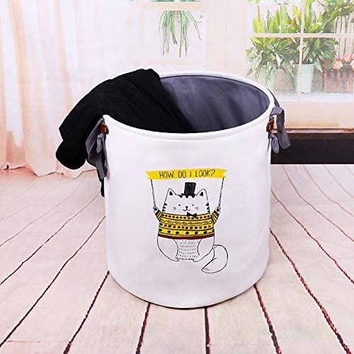 Home Canvas Furniture Trading LLC.Storage Basket -grey cat Storage Basket 