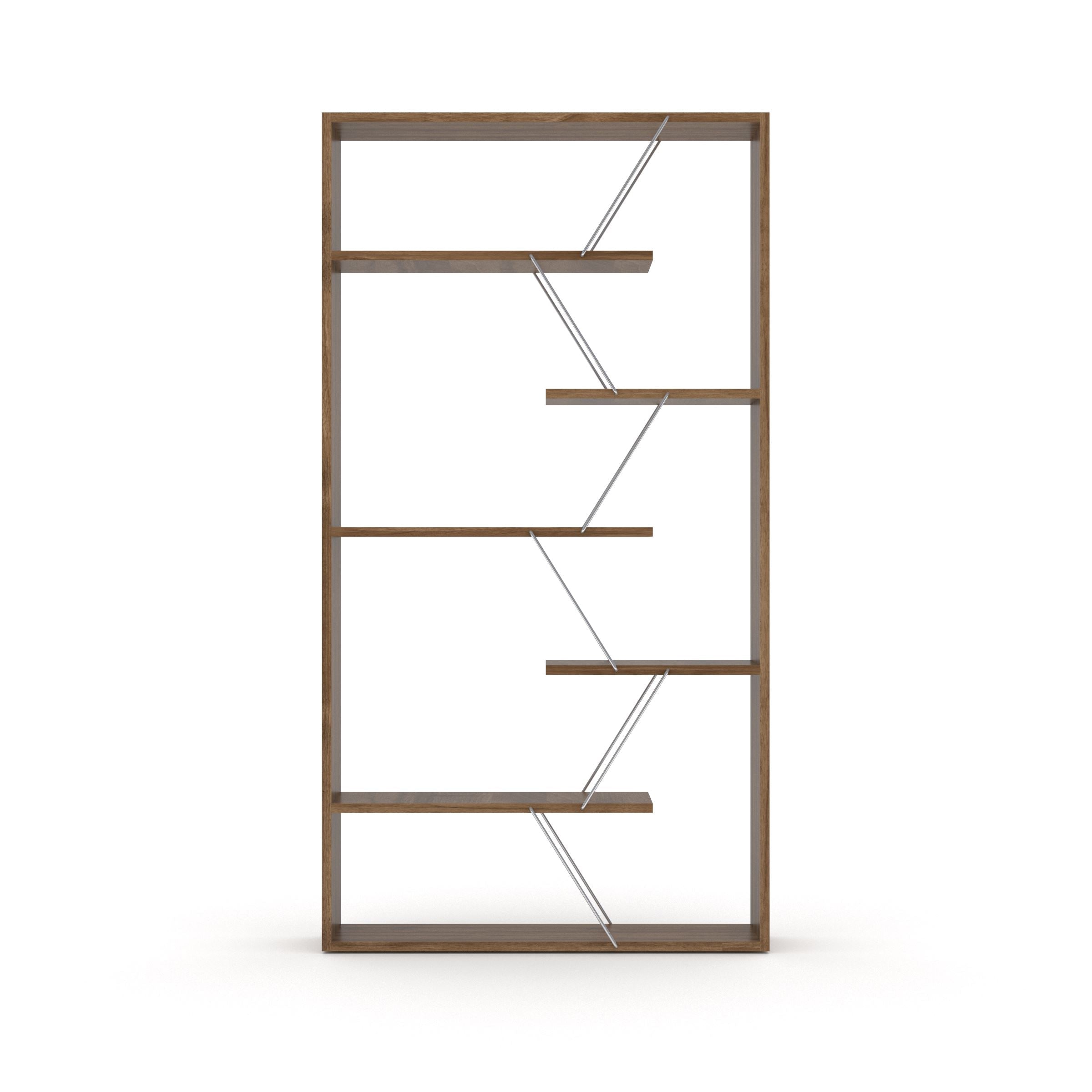 Home Canvas Furniture Trading LLC.Tars Book Shelf - Walnut/Yellow Book Shelf 