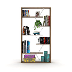 Home Canvas Furniture Trading LLC.Tars Book Shelf - Walnut/Yellow Book Shelf 