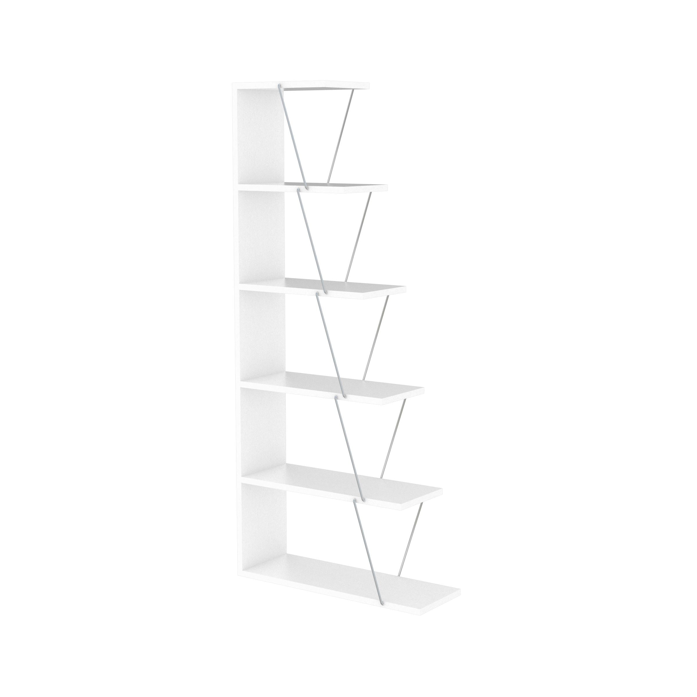 Home Canvas Furniture Trading LLC.Tars Mini Book Shelf - Walnut/Yellow Bookcase 