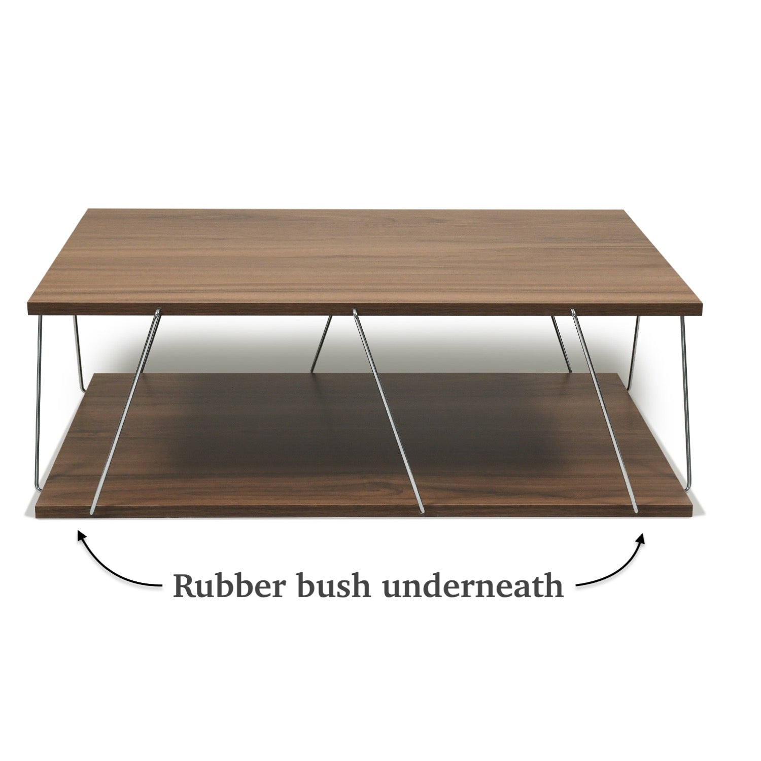 Home Canvas Furniture Trading LLC.Tars Modern Coffee Table Walnut-Chrome Coffee Tables 