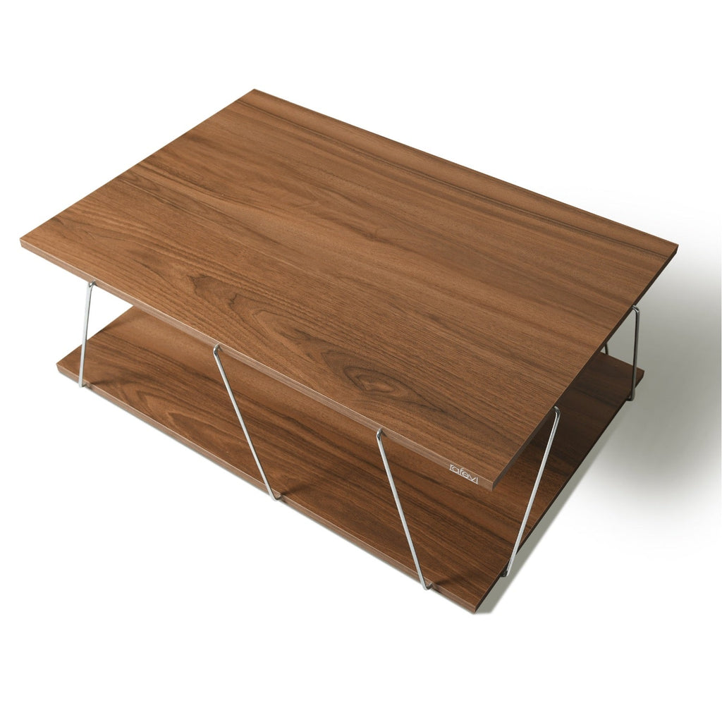 Home Canvas Furniture Trading LLC.Tars Modern Coffee Table Walnut-Yellow Coffee Tables 