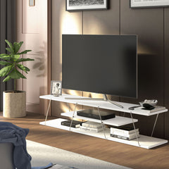 Home Canvas Furniture Trading LLC.Tars TV Unit - Walnut/Chrome TV units White and Chrome 