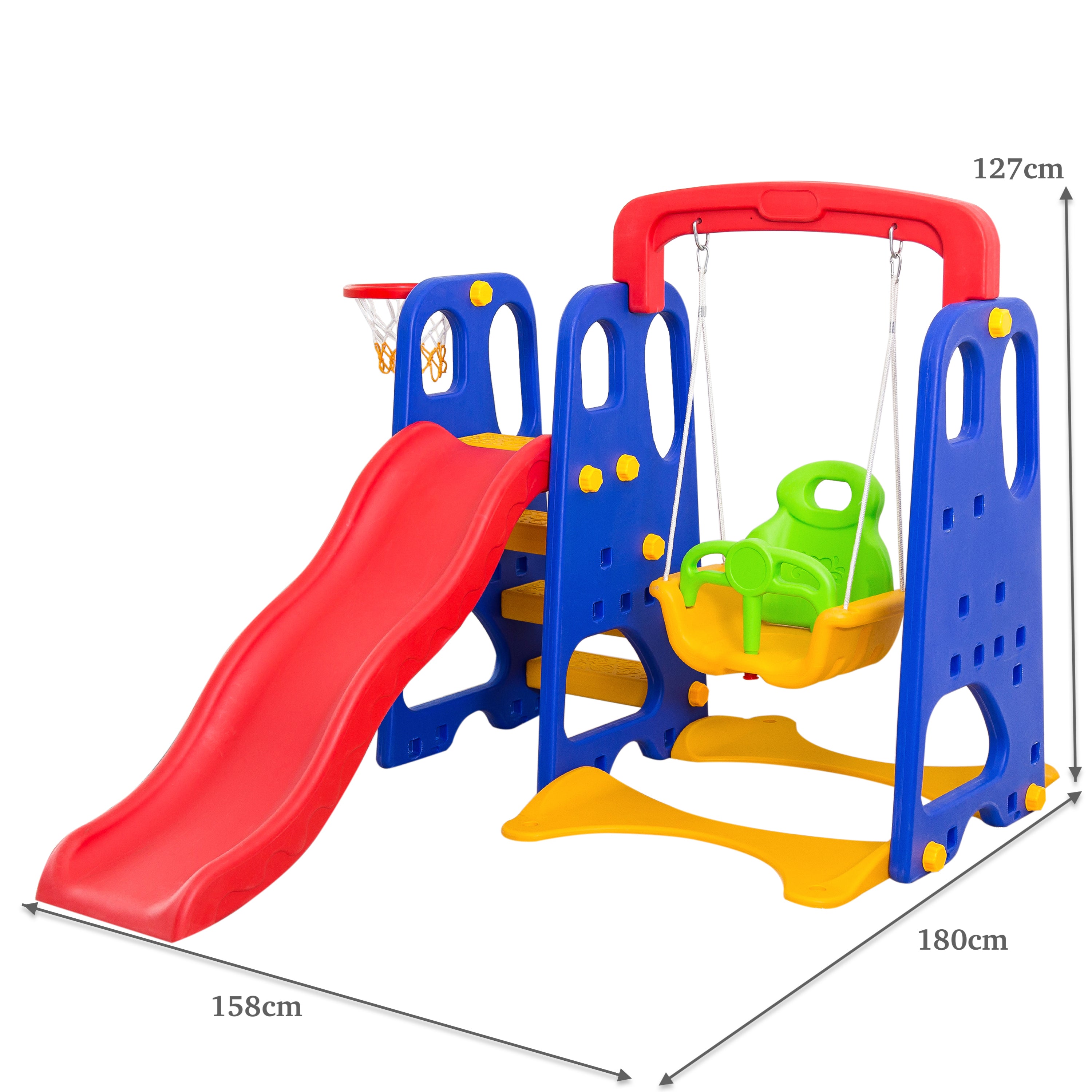 Home Canvas Furniture Trading LLC.Toddler 3 in 1 Kids Play Climber Slide Playset Indoor Outdoor -Multicolor Kids Furniture 