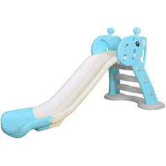 Home Canvas Furniture Trading LLC.Toddler Backyard Climber Play Plastic Slide with Basketball Hoop Blue Playset 