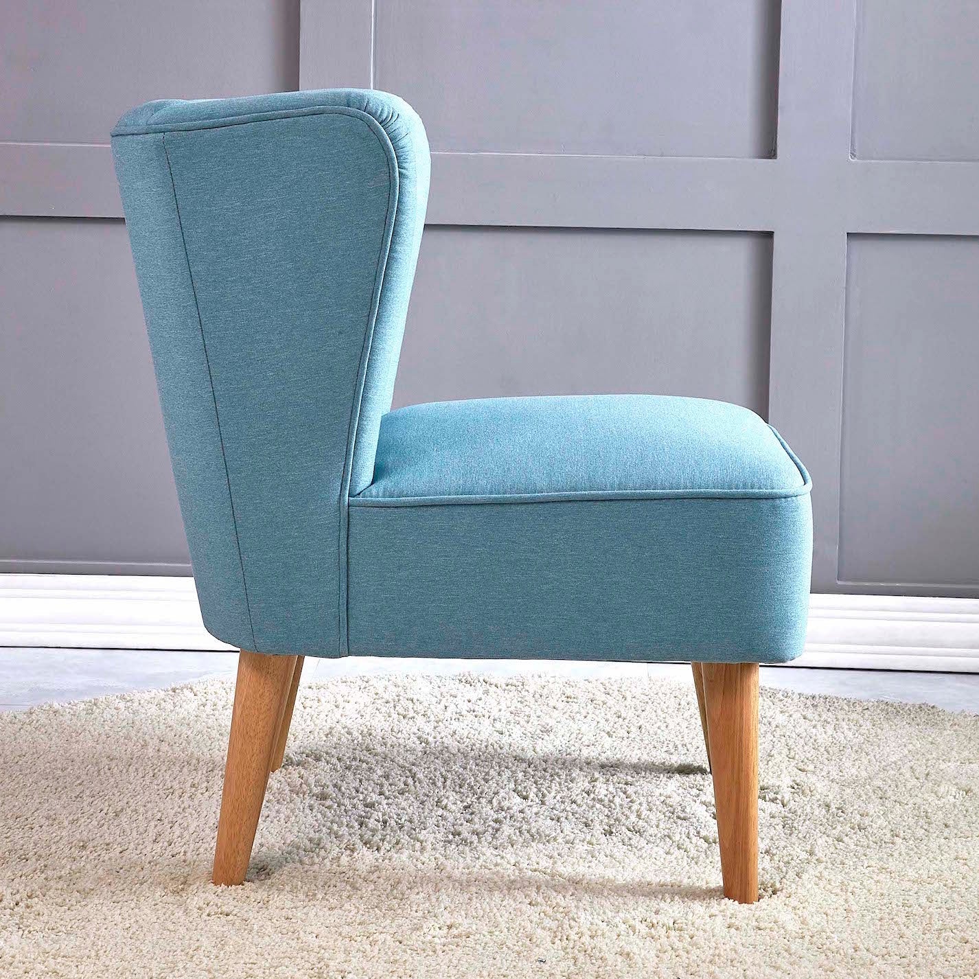 Home Canvas Furniture Trading LLC.TULIP Wingback Chair -Blue Accent Chair 