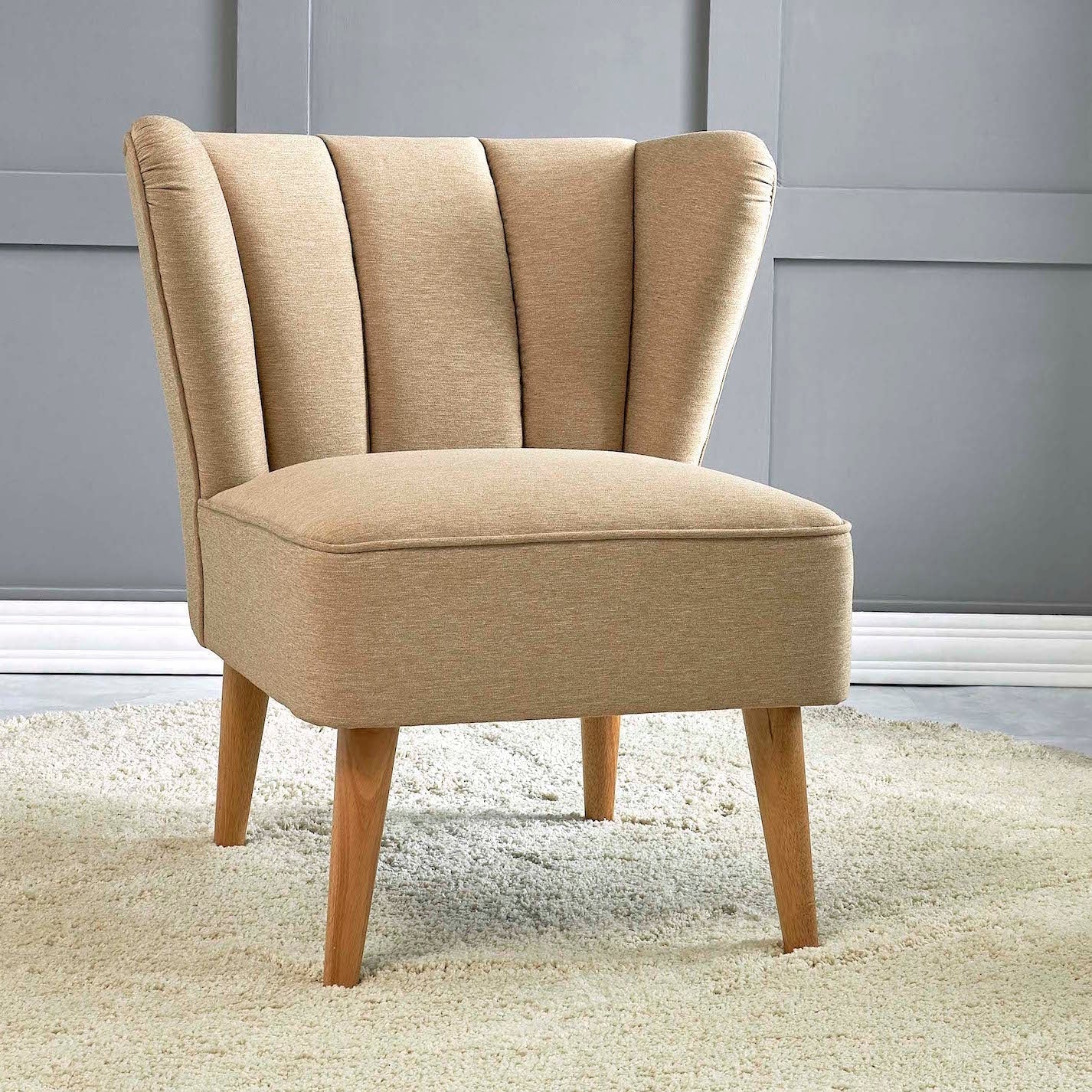 Home Canvas Furniture Trading LLC.TULIP Wingback Chair -Blue Accent Chair 