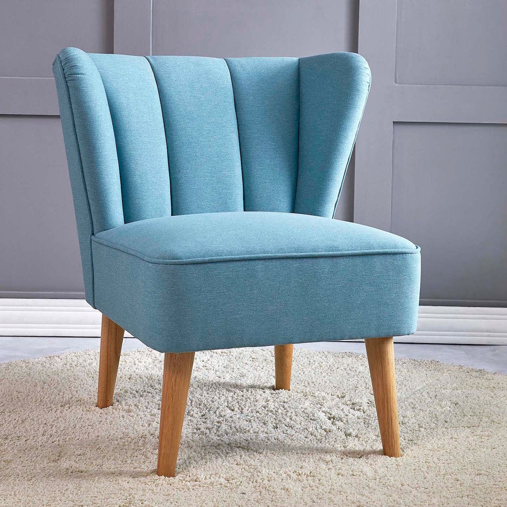 Home Canvas Furniture Trading LLC.TULIP Wingback Chair -Blue Accent Chair 