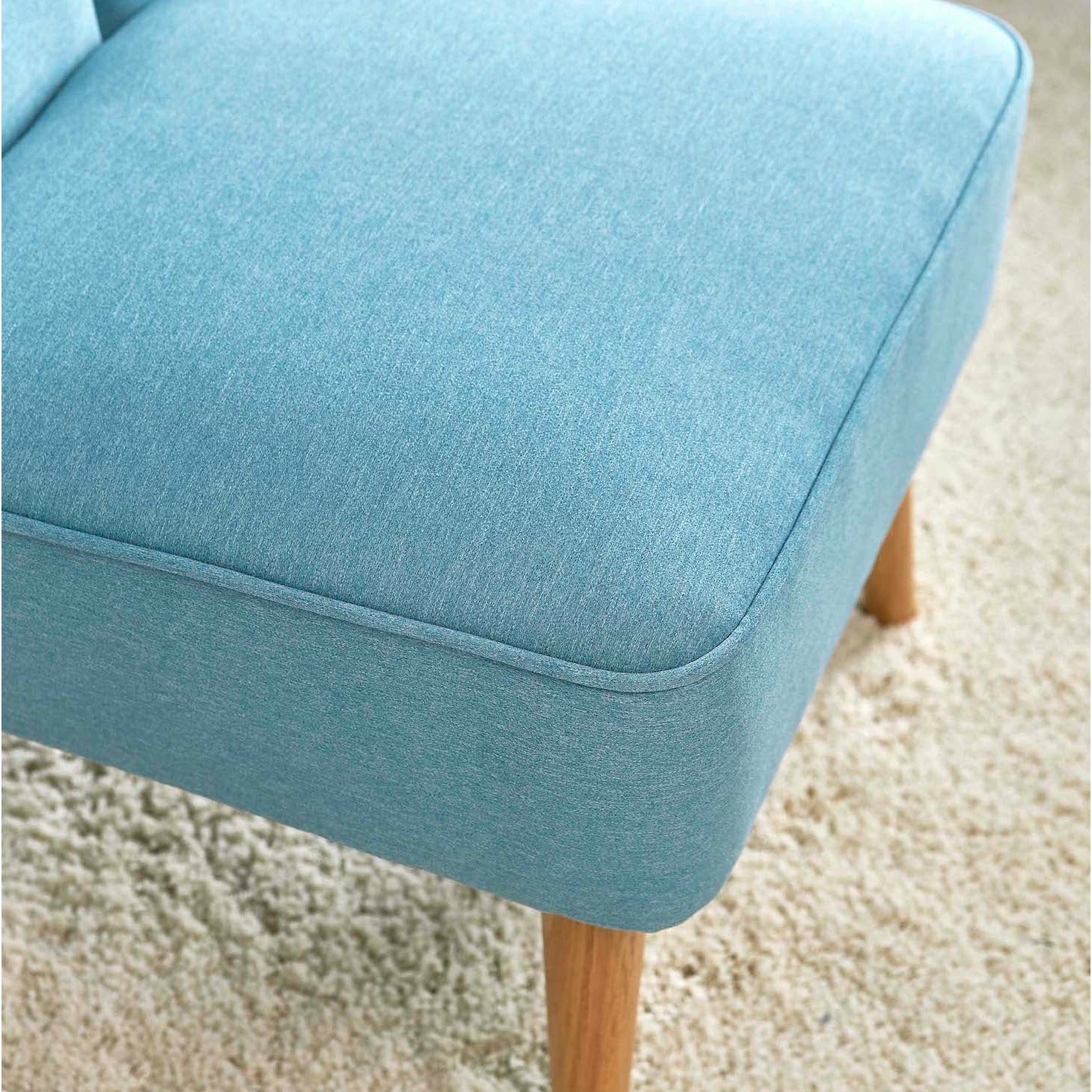 Home Canvas Furniture Trading LLC.TULIP Wingback Chair -Blue Accent Chair 