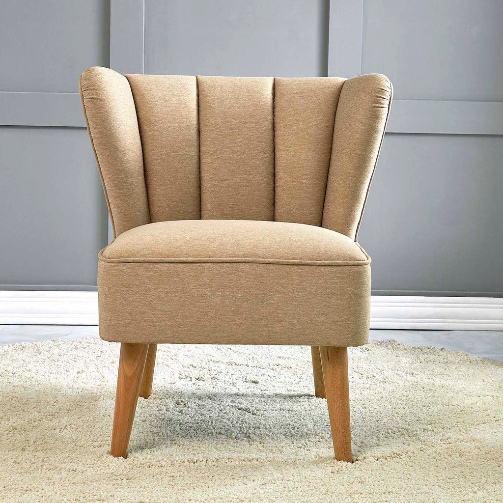 Home Canvas Furniture Trading LLC.TULIP Wingback Chair -Brown Accent Chair 