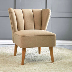 Home Canvas Furniture Trading LLC.TULIP Wingback Chair -Brown Accent Chair 