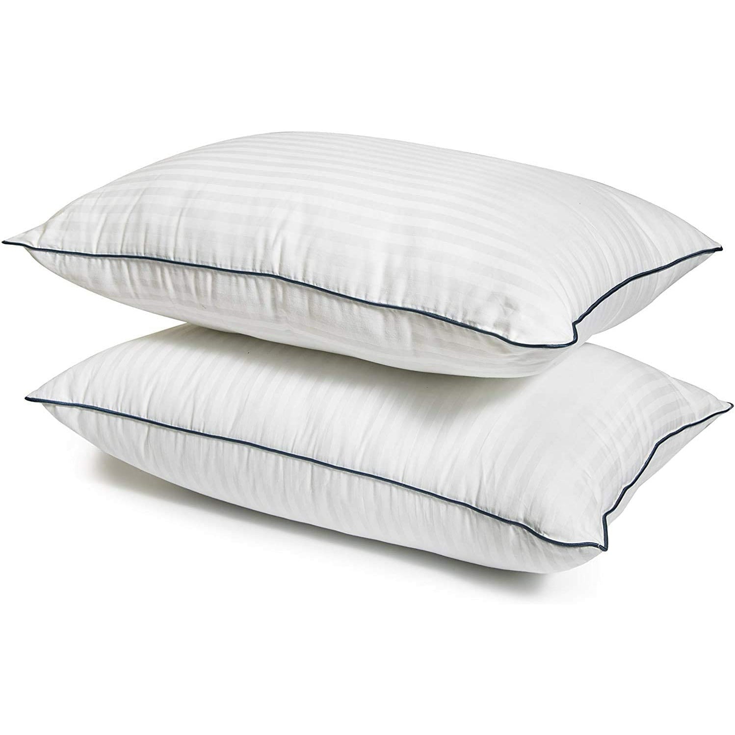 Home Canvas Furniture Trading LLC.Victoria Bloom luxury pillow, Premium 250TC cotton cover - Stripe White Pillow 