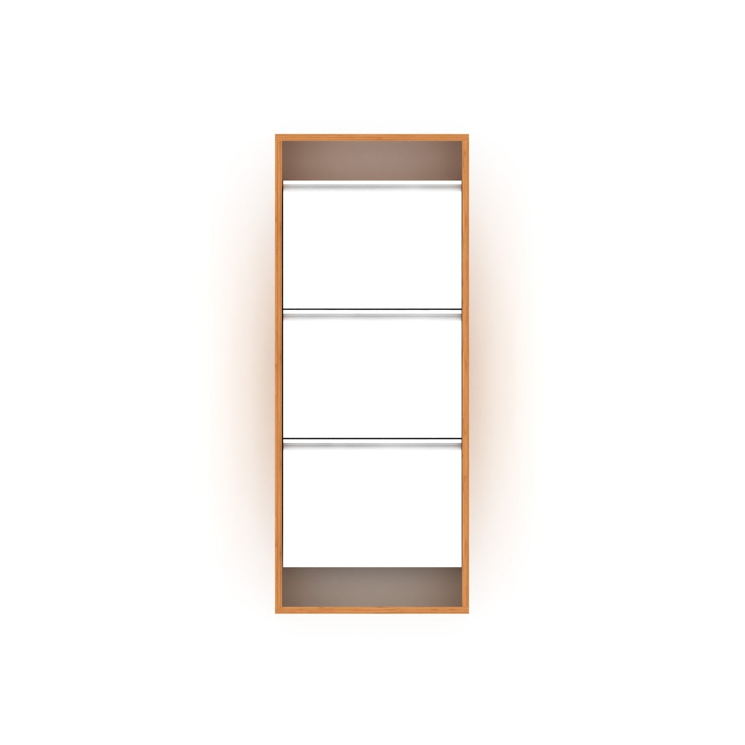Home Canvas Furniture Trading LLC.Wall Mounted Hide Shoe Cabinet - Walnut Shoe Cabinet 