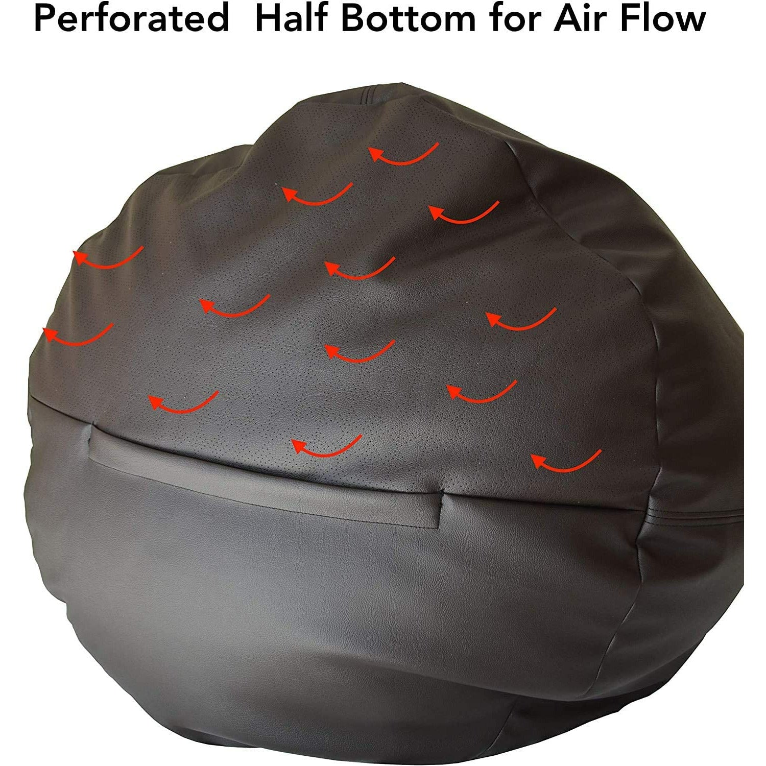 Home Canvas Furniture Trading LLC.X-Large High Back Bean Bag - Dark Brown Bean Bags, Covers & Refills 